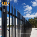 Decorative metal wrought iron tubular steel picket fence